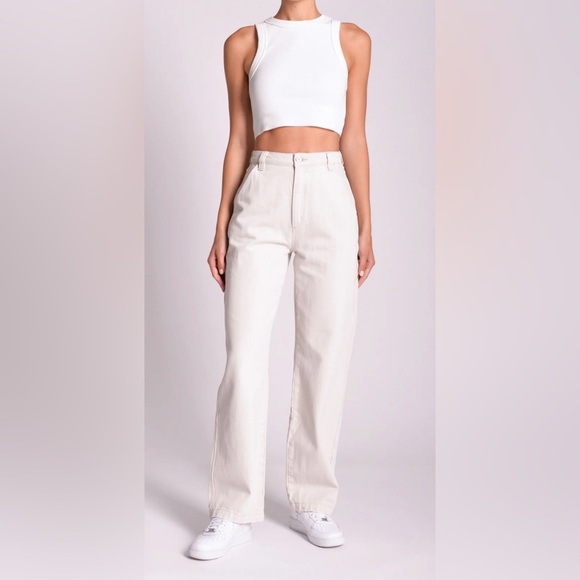 NWT Abrand- Carrie Carpenter Jeans in Color Sage. Size 26 - Picture 10 of 12